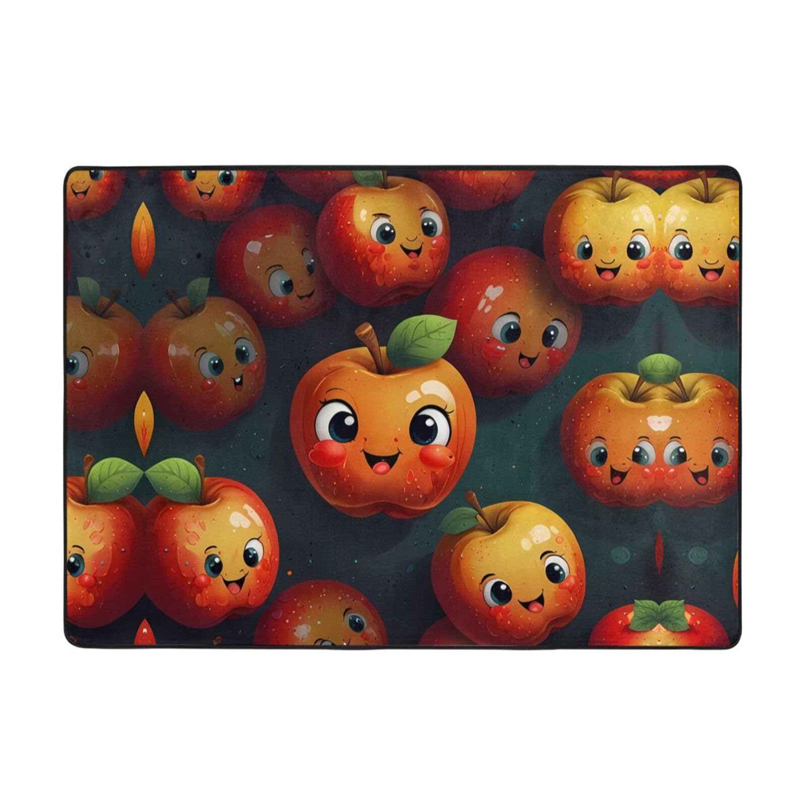 Tapis de chevet fruits rouges doux grand format pour balcon et bureau moderne