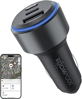 【業界初 車用 エアタグ＋車載充電 一体型】シガーソケット型スマートタグ バッテリー内蔵 AirTag CarTag 探す 紛失防止タグ airタグトラッカー Apple「探す」のみ対応 位置情報 盗難防止 iOS専用 電池不要 月額費不要 日本語説明書