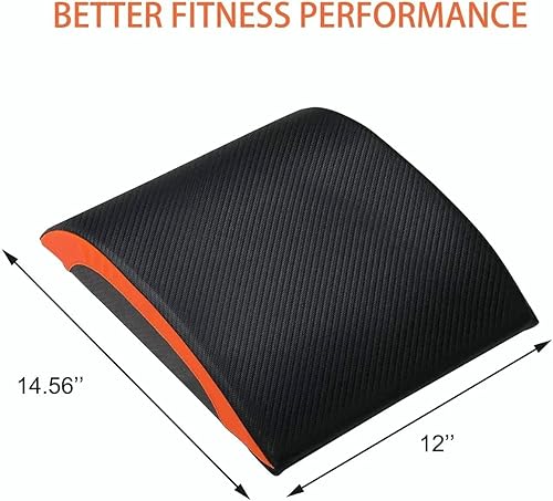Miniatura 3 de Ab Exercise Mat -Abdominal & Core Trainer Pad for Full Range of Motion, Portable Padded Shaped with Curved Back and Lumbar Support, Workouts