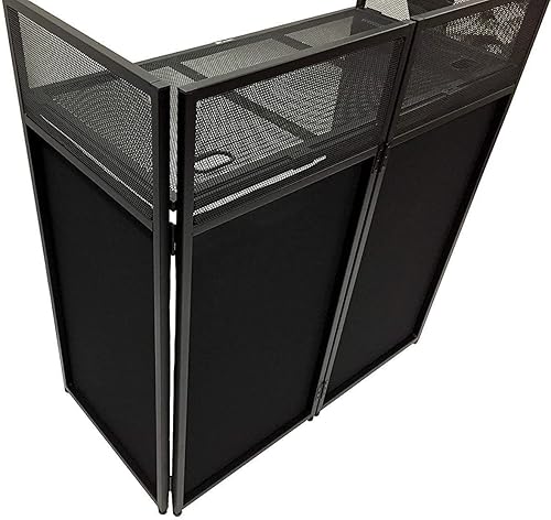Miniatura 7 de Kit combinado de armadura de arco negro de 7.6 pies de alto 5 pies de ancho+fachada de DJ con mesa de 40 x 20 pulgadas y kit combinado todo en uno