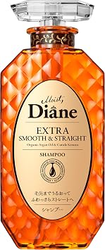 Moist Diane Anti Frizz Shampoo for Women & Men, Keratin Smooth Shampoo from Japan with Argan Oil, Collagen, Hyaluronic Acid& Ceramides, Paraben& Sulfate Free SHAMPOO 15.2Fl Oz EXTRA SMOOTH& STRAIGHT