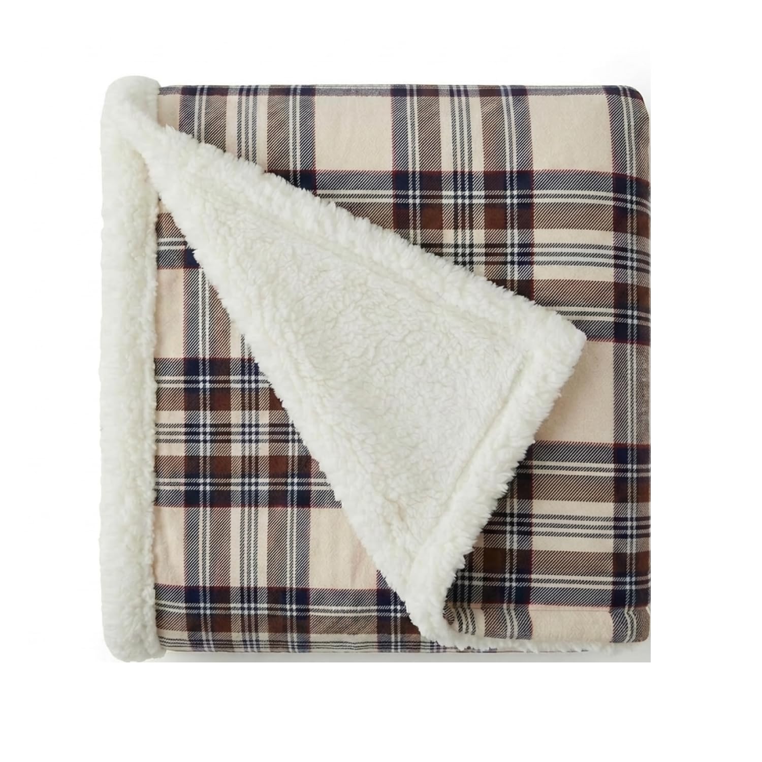 Eddie Bauer - Sherpa Reverse Throw Blanket for Bed or Couch, 50 x 60 | Soft and Cozy, Lightweight Comfort, Versatile Layering, Couch or Bed Use, Machine Washable