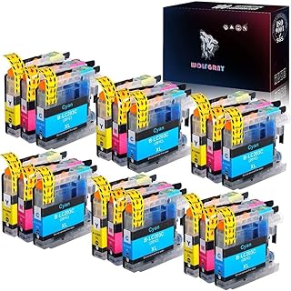Wolfgray LC203 Color Ink Cartridges (C/M/Y 18 Pack Combo) - Replacement for Brother LC-203 LC203XL Ink for MFC-j460DW MFC-J480DW MFC-J485DW MFC-J880DW MFCJ5720DW MFC-J5620DW MFC-J4320DW Printer
