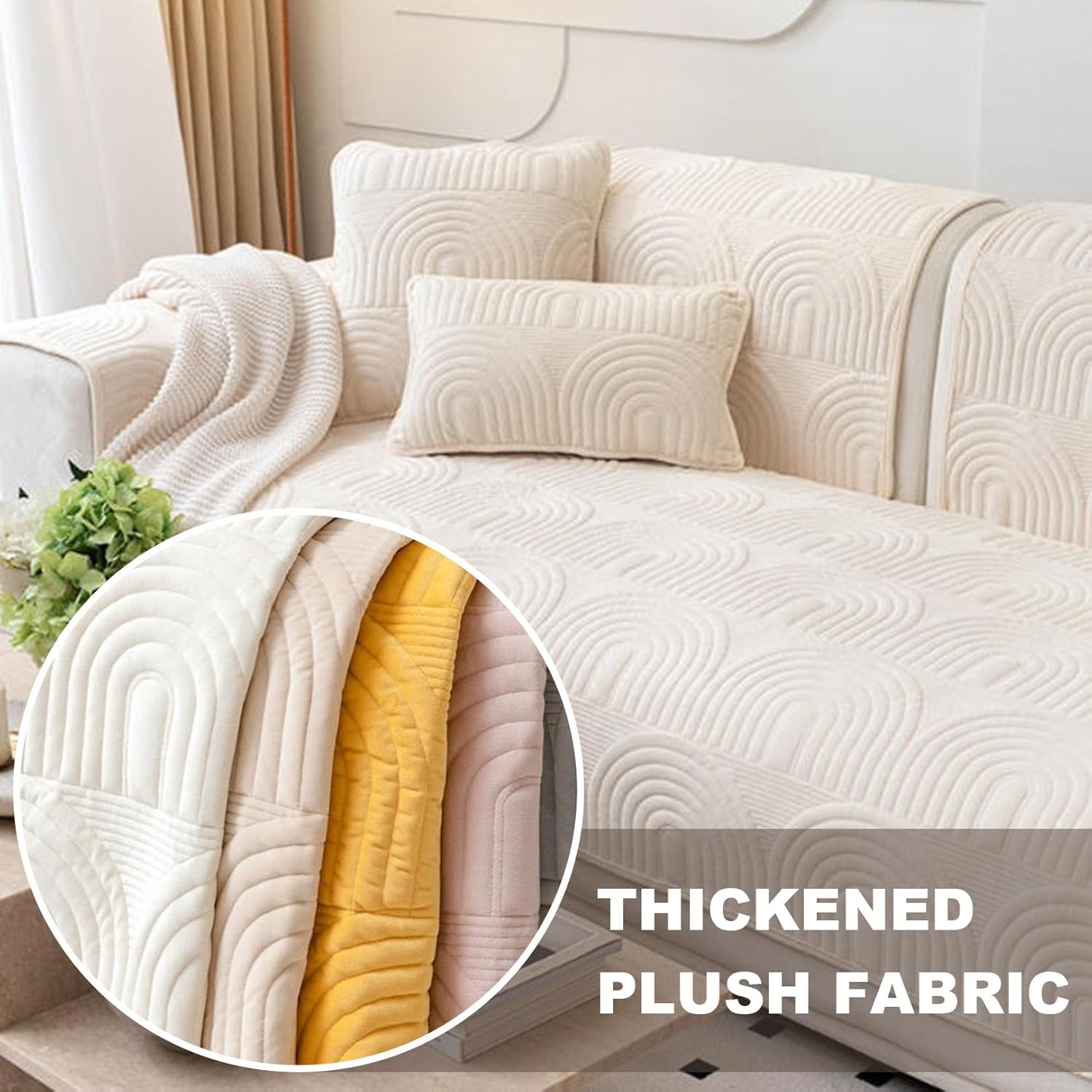 ソファーカバーカバー非滑りぬぬれた洗える洗えるクッション家具プロテクターカウチオールシーズンの厚いソファスリップペットフレンドリー