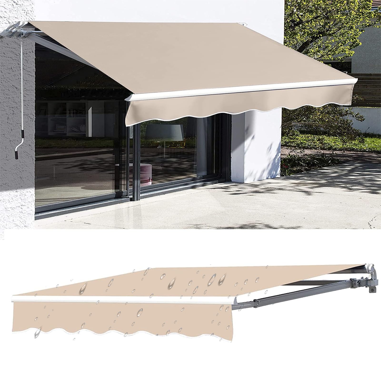 Toldo de repuesto de tela duradera y resistente de 7,0 x 1,4 m 1