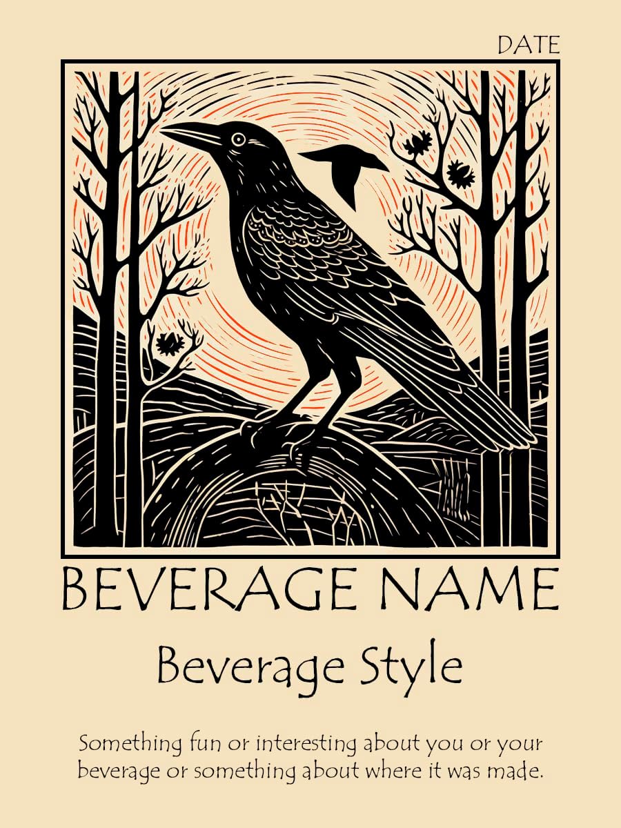 Personalized Custom Wine Labels- Set of 30 Removable and Reusable Wine Labels for Home Winemakers and Brewers- Attempted Murder 3.3 x 4