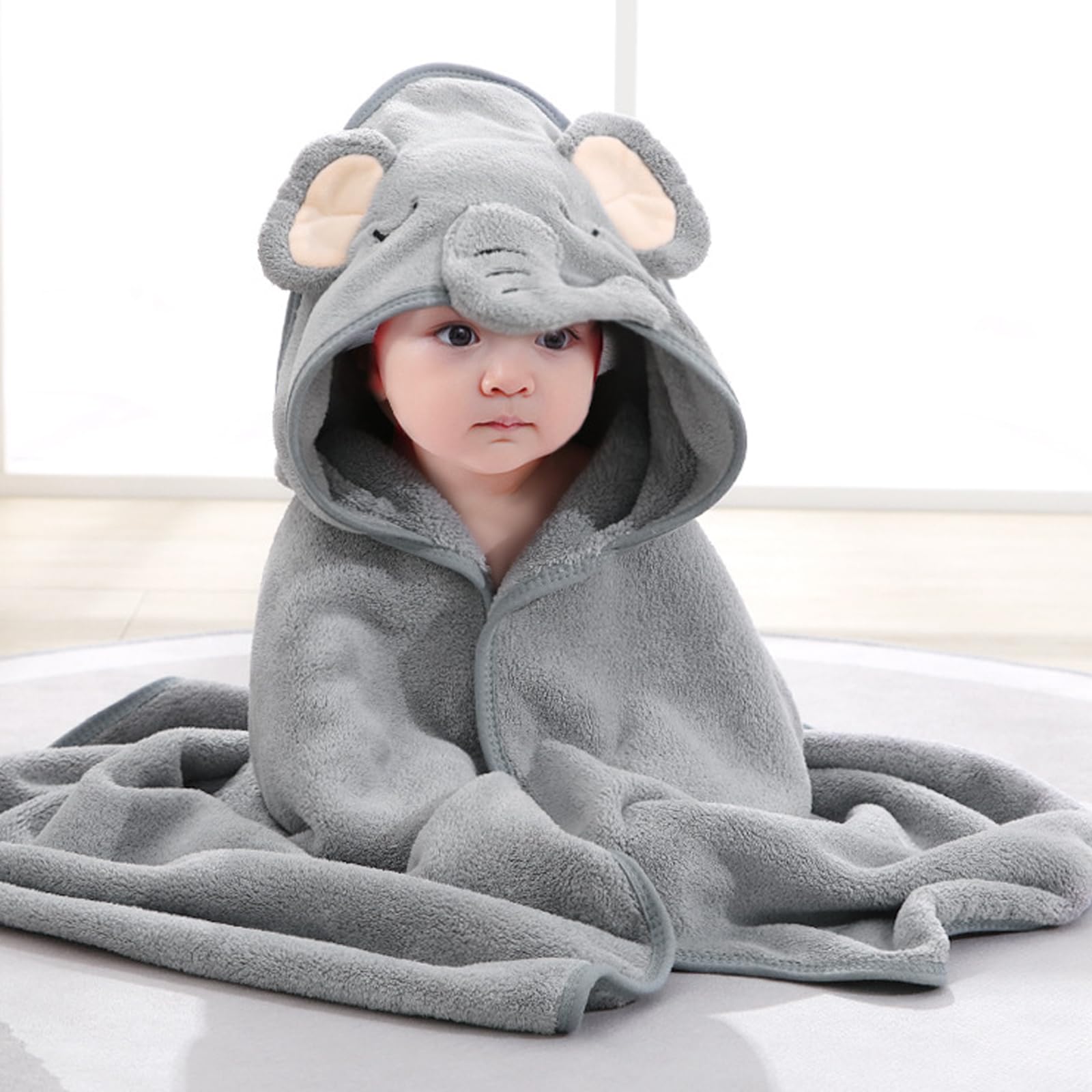 Baby Gift Set da Regalo neonato la nascita Baby Party Asciugamano da bagno Milestone Baby Coperta Romper Calzini Bambino Legno Crocheted Griffin Rattle Toy Foto Requisten (per il ragazzo)