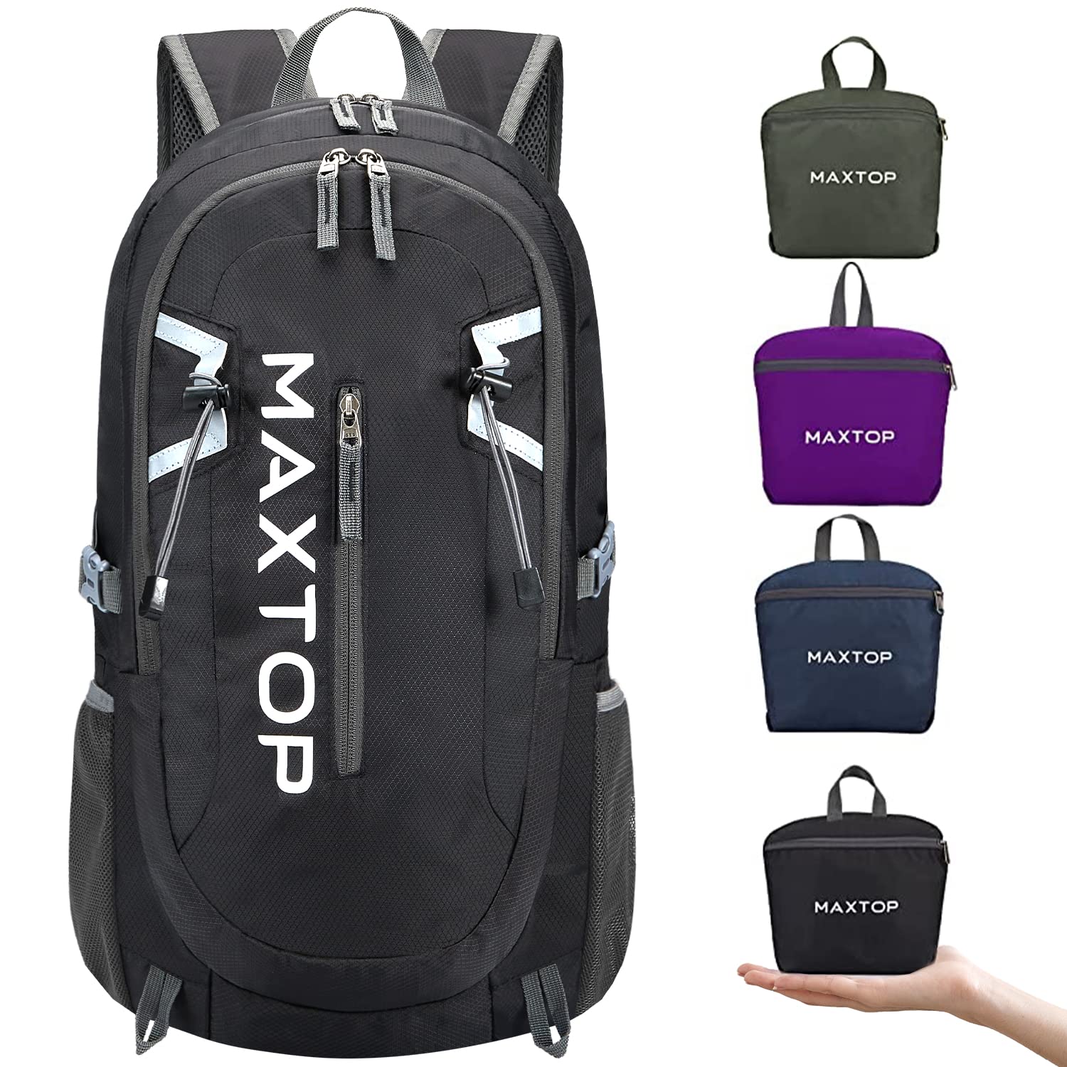 MAXTOPHiking Backpack 40/50L Lightweight Packable for Traveling Camping Water Resistant Foldable Outdoor Travel Daypack