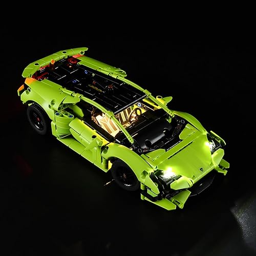 Miniatura 6 de LIGHTAILING Luz para Lego-42161 Lamborghini Hurac Tecnica - Kit de iluminación LED compatible con el modelo de bloques de construcción Lego - NO