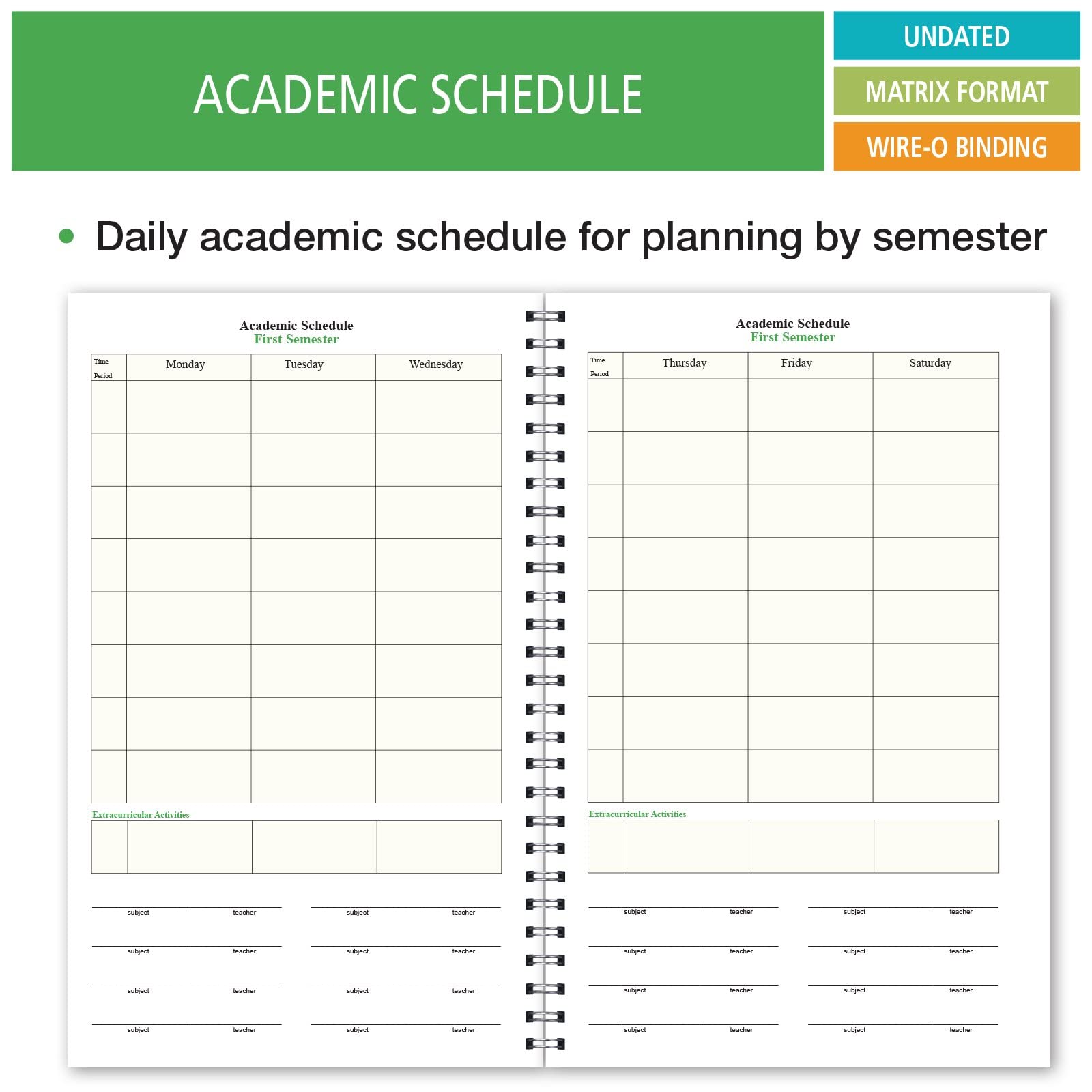 Elan Publishing Company Deluxe Full-Year Student Planner for High School 40 Weeks (HS-90) - Image 4