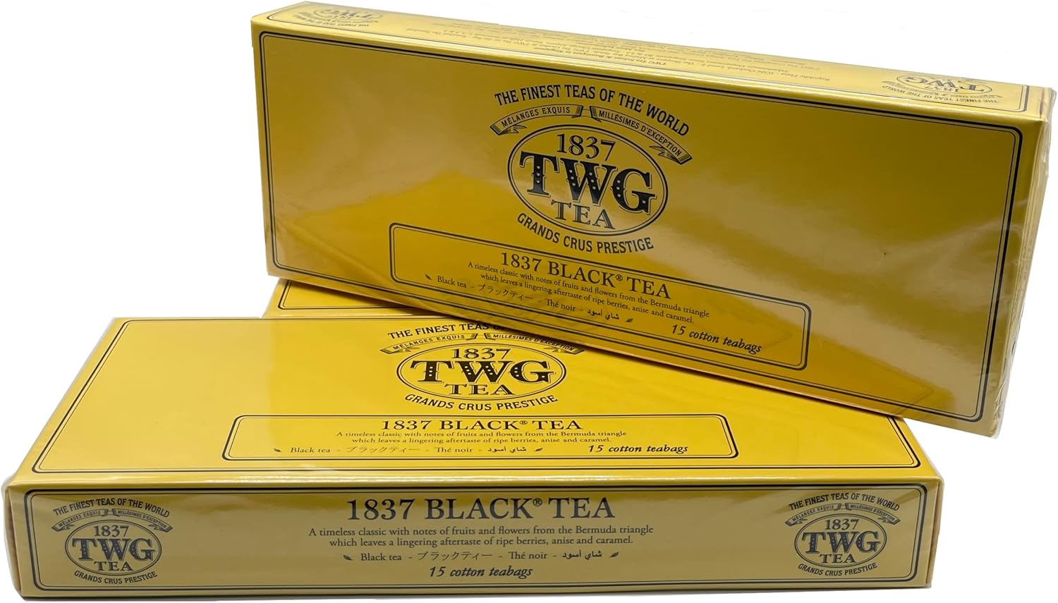 シンガポールの高級紅茶TWGシリーズ 1837 Black Tea (1837ブラックティー1箱ティーパック）TWGオリジナルショッピングバック付き [並行輸入品]