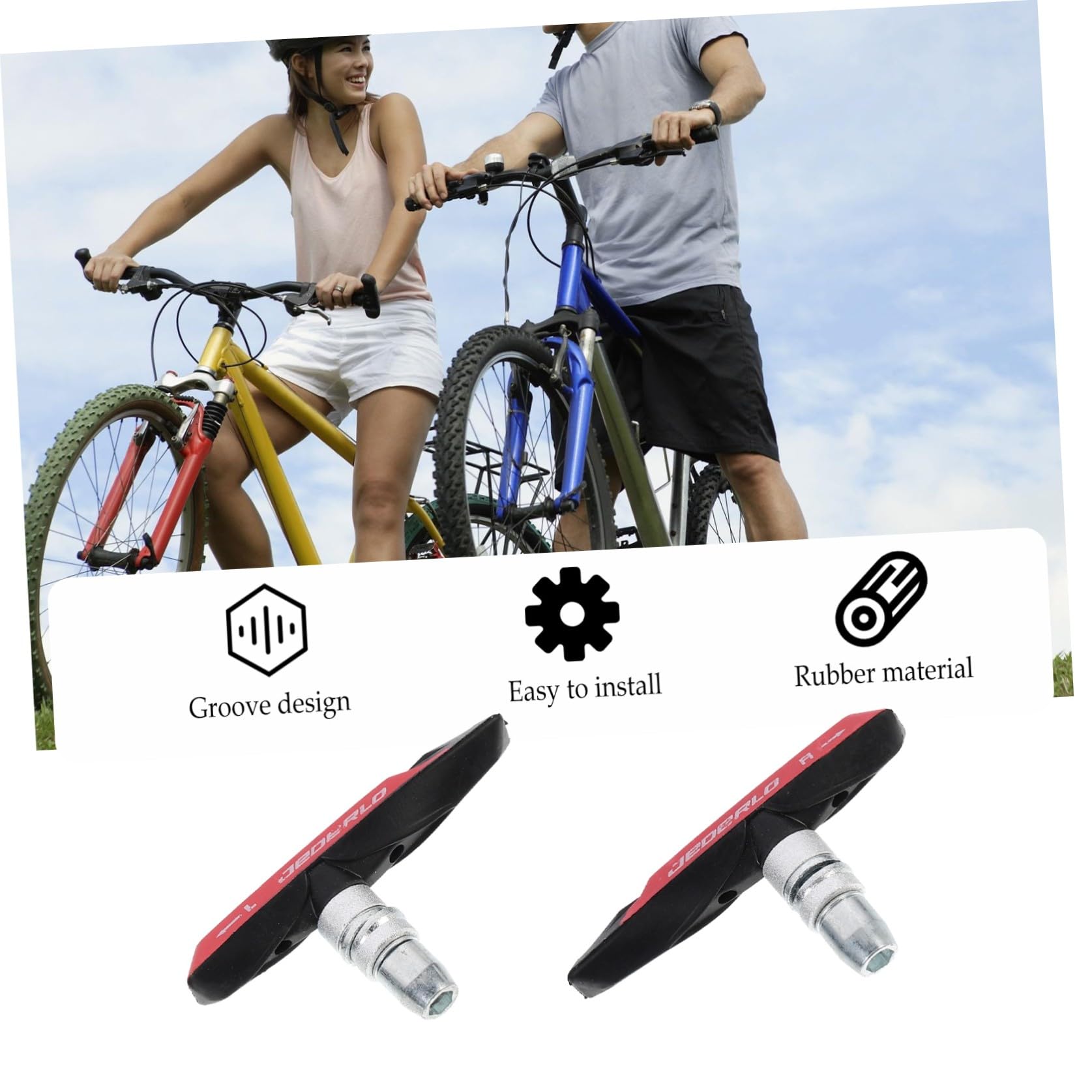 BESPORTBLE 3 Paia di Pastiglie Freni per Biciclette Exercie Bike Pinza Freno Strumento Freno Pastiglie Freno Bici Stazionaria Strumento Universale Cyclette Gomma Pastiglie Freno