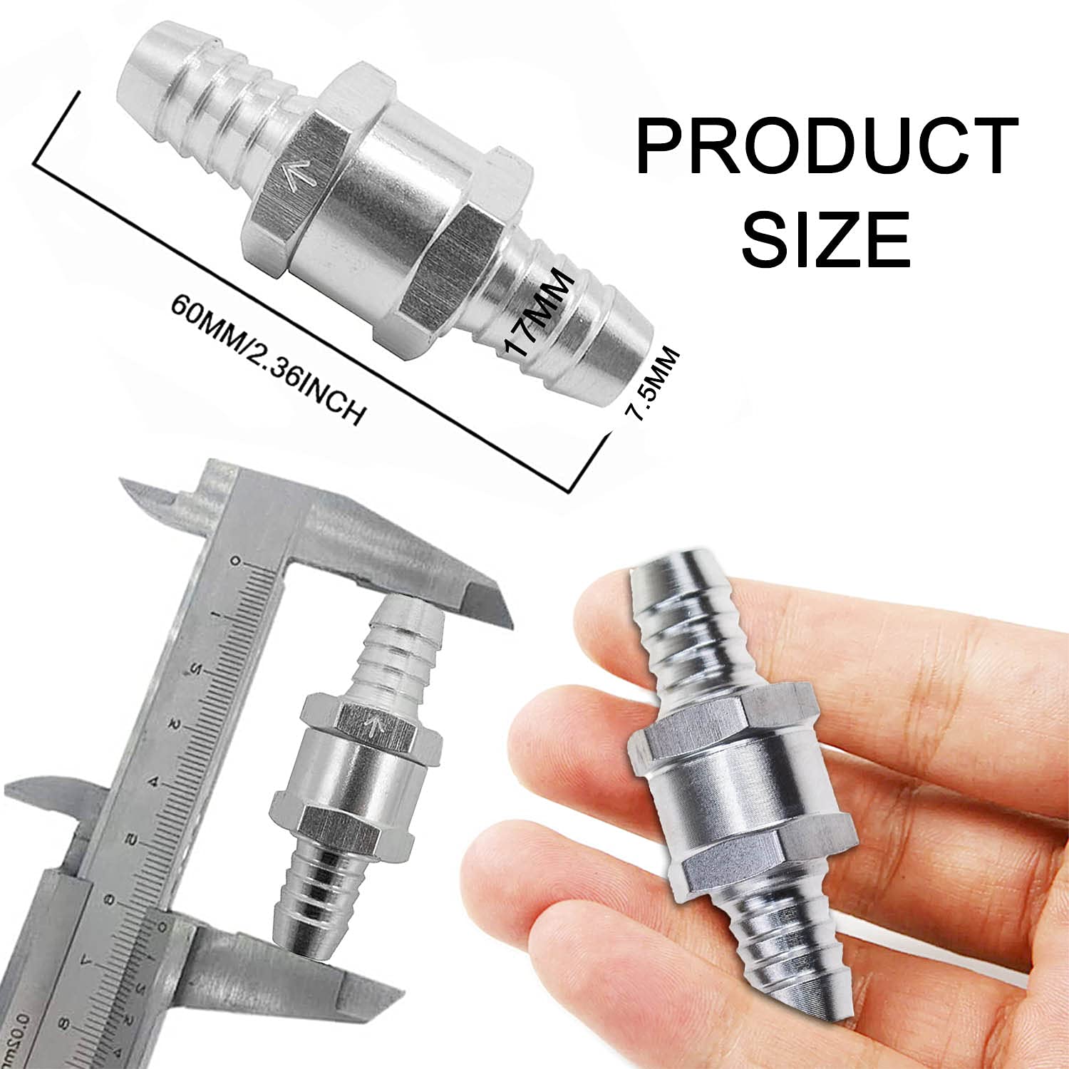 PQY - 5/16 8mm Non Return One Way Fuel Check Valve