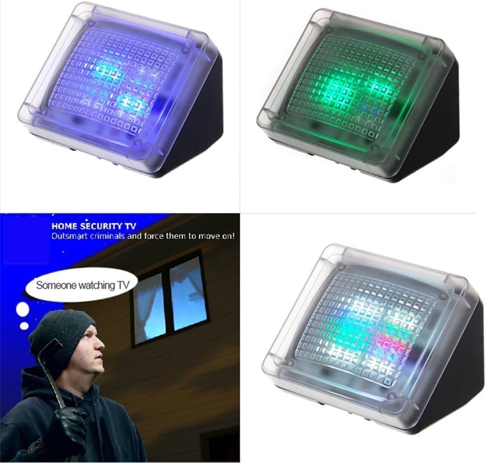 TV Simulator Light Extra Bright Burglar Deterrent Simulates The Light of a 40 Inch LCD/HDTV Thief Prevention Device Burglar Intruder Deterrent by Dropcessories…