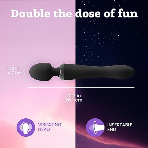 Miniatura 13 de Barra masajeadora Six Nine personal, recargable, inalámbrica, con 20 patrones de vibración, 8 velocidades, incluye bolsa de viaje