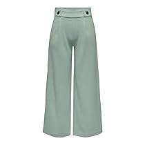 JdY JDYGEGGO New Long Pant Jrs Noos, Pantaloni Donna, Chinois Green, Detail:Black Buttons,