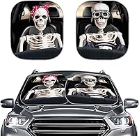 Vista 26 de Howilath Sombra de ojos de belleza, 2 unidades, parasol universal para parabrisas, accesorios para vehículos, cubierta anti-UV