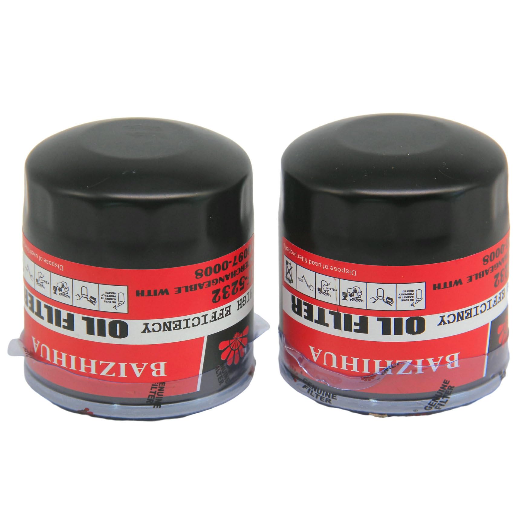 Amazon.com: 2-PACK 5232 Oil Filter Replace 16097-0008, 16097-0007