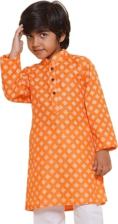 AJ DEZINES Kids Indian Ethnic Wear Cotton Printed Kurta for Boys Only Kurta