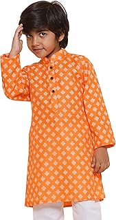 AJ DEZINES Kids Ethnic Wear Cotton Printed Kurta for Boys (Only Kurta) Price In India