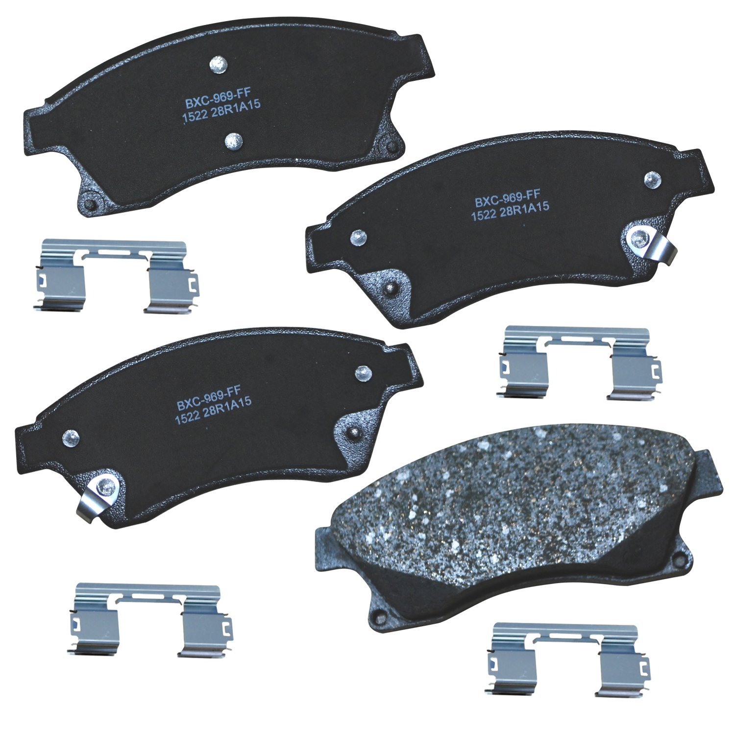 Bendix Premium SBC1522 Ceramic Front Brake Pads for Chevrolet Cruze 2015-2010, Cruze Limited 2016, Orlando 2013-2012, Sonic 2017-2012, Volt 2013