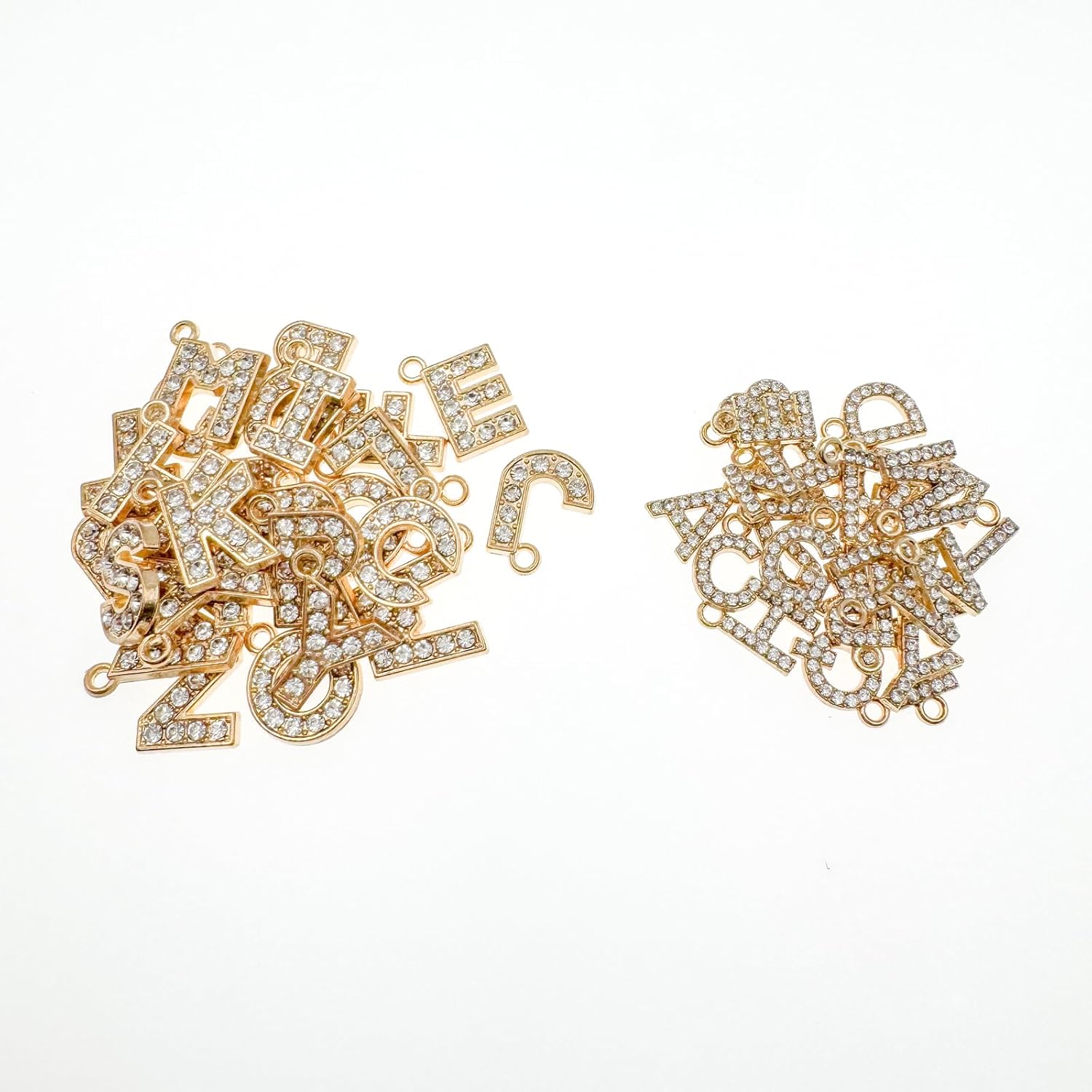 Zircon Letter Initial Charms A-Z Alphabet Gold Plated Rhinestones Alloy for Jewelry Making Bracelet Necklace Earring Pendant Craft Supplies DIY Accessories - Image 7