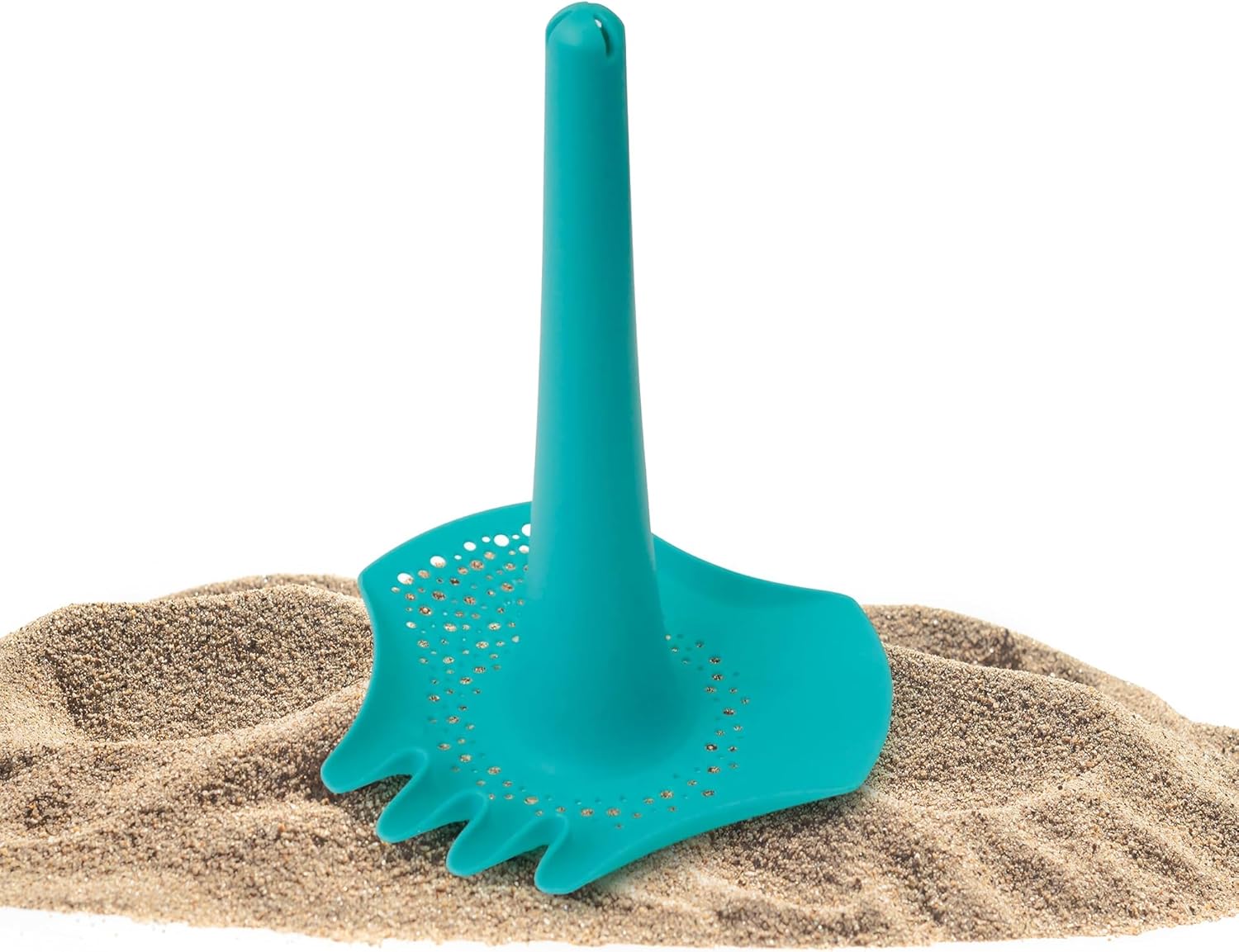 Quut Triplet (Lagoon Green) - All in One Rake, Shovel and Sifter Beach Toy