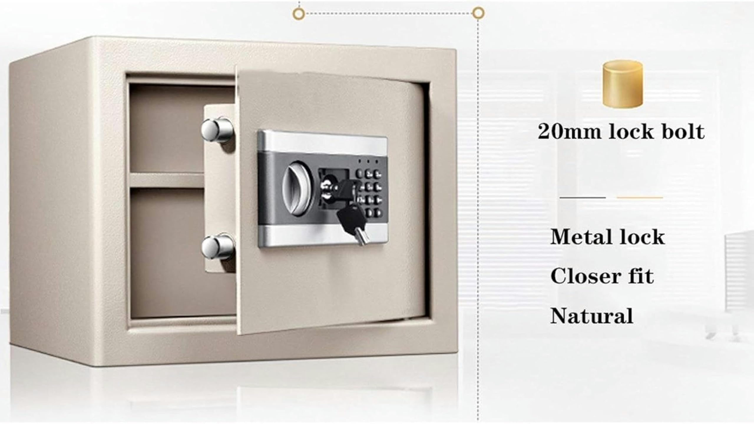 Cassaforte Elettronica di Sicurezza Digitale Costruzione in Acciaio Nascosta con casseforti a Serratura Cassaforte per armadietti per Contanti per Hotel, uffici Domestici