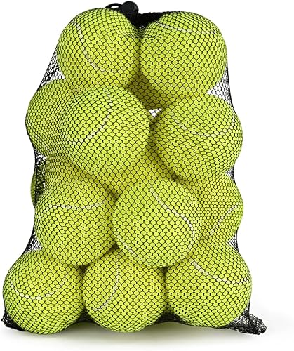 LITIAN Tennis Balls Bulk for Practice and Dog Play – Durable Felt & Natural Rubber Pressureless Tennis Balls with Mesh Bag– Consistent Bounce, All