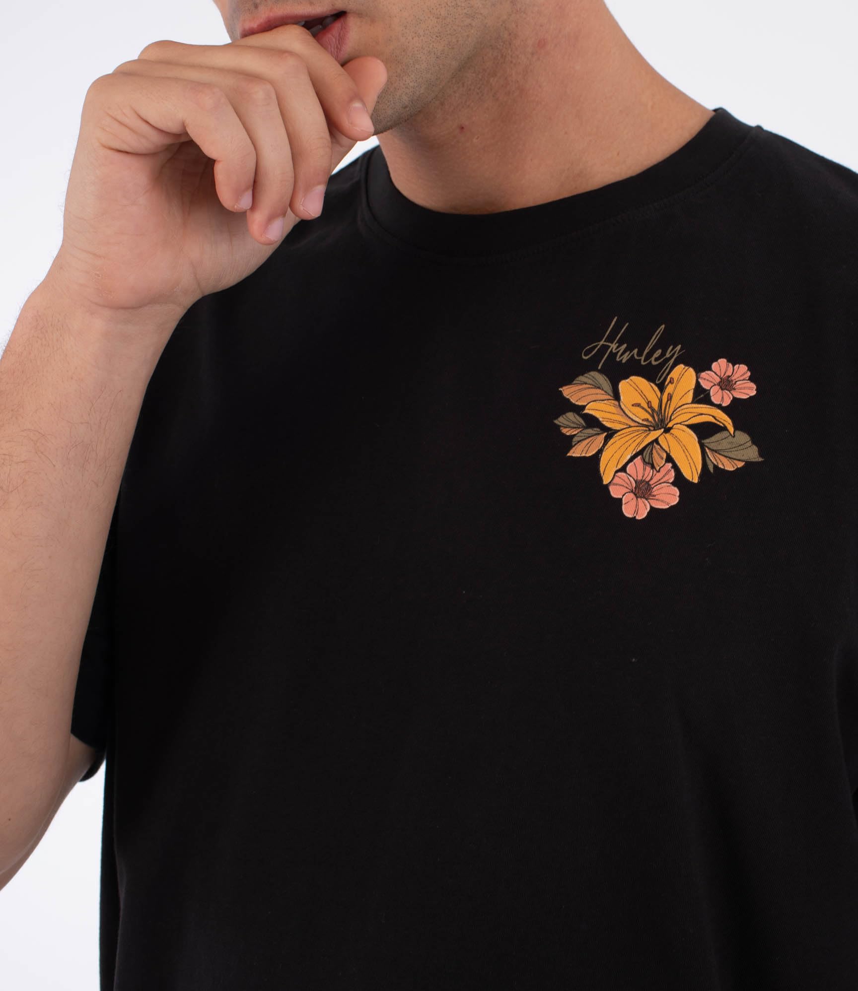 Hurley T-Shirt Short Sleeve Men - Tattoo Trudy Skull T-Shirt Uomo