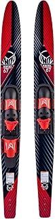 HO Sports 2025 Excel Combo Water Skis - Beginner Adult Skis with Horseshoe Bindings, Tunnel Bottom Stability