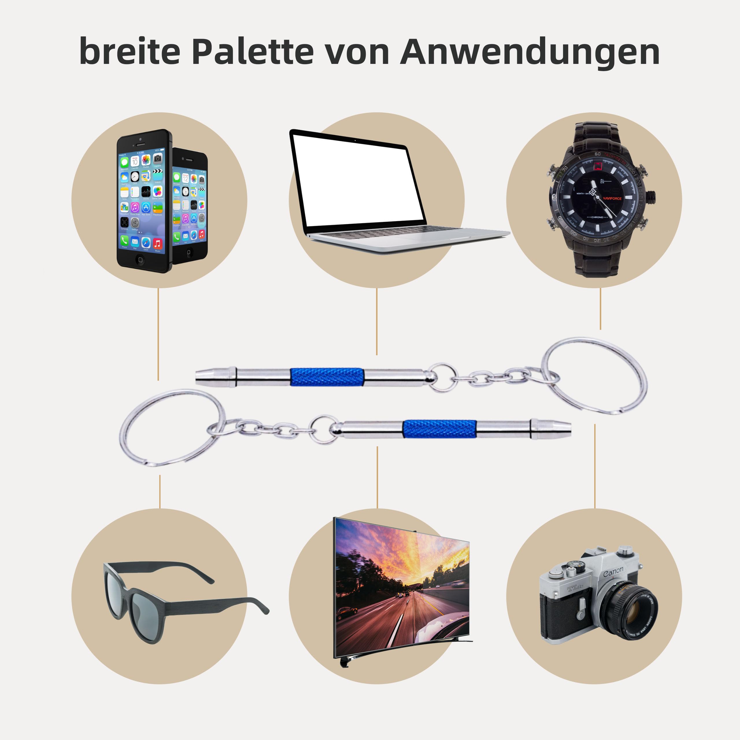 Kit Tournevis Mini 4 En 1 Nogeqi - Pour Lunettes, Montres Et Électronique