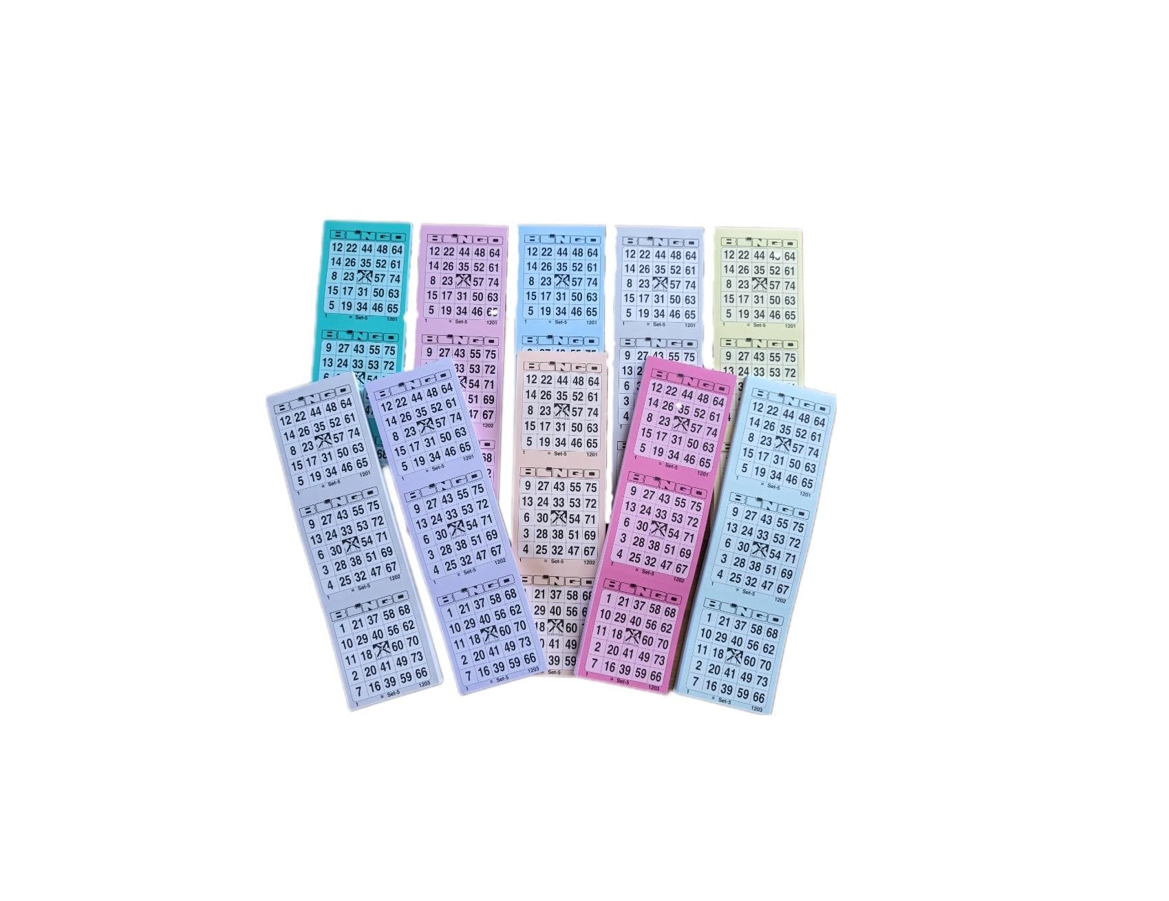 Blok do biletów bingoticket, 10 bloków, 3000 biletów, system 25 z 75