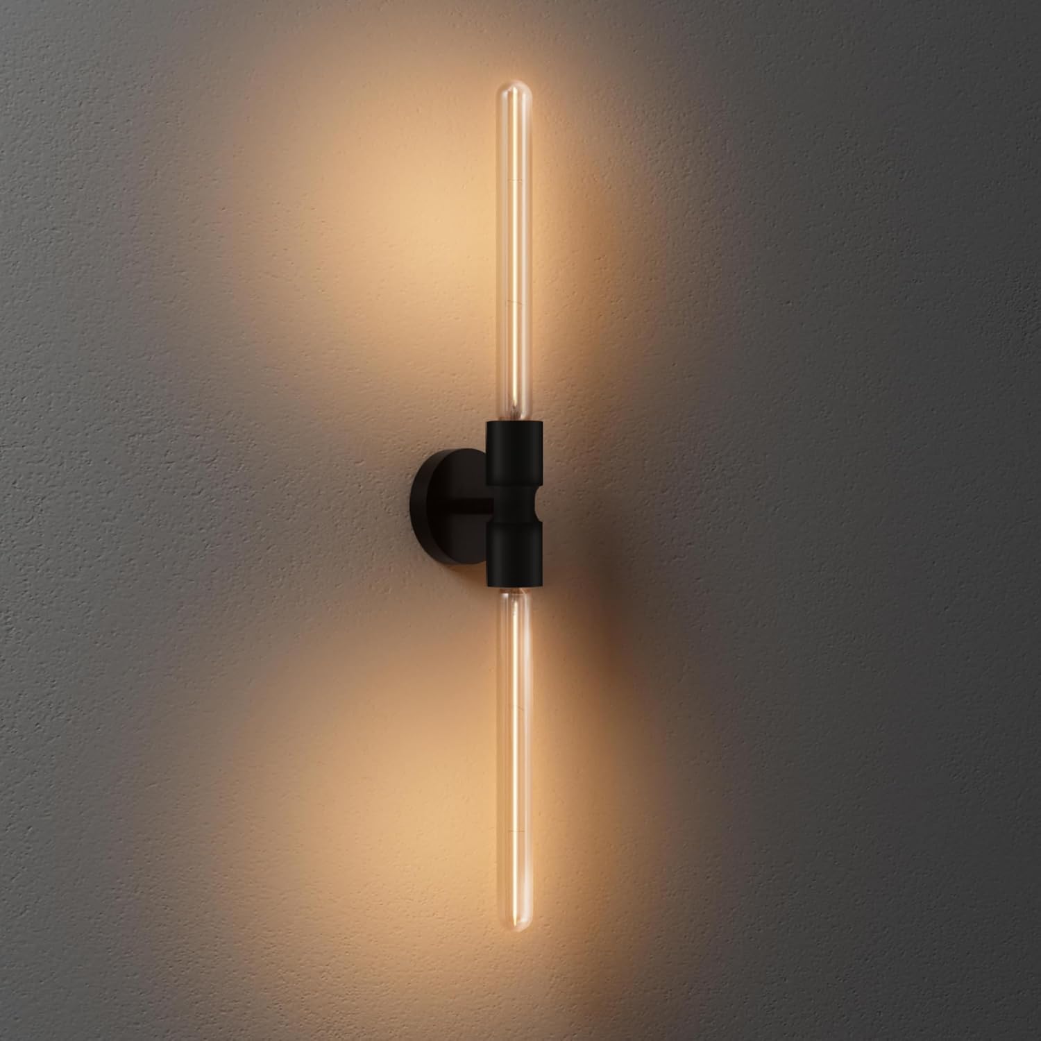 ALAMPEVER Modern Linear Wall Sconce with LED Bulb Included, Dimmable Minimalist Wall Light for Bathroom, Bedroom, Living Room & Hallway, 1 Pack