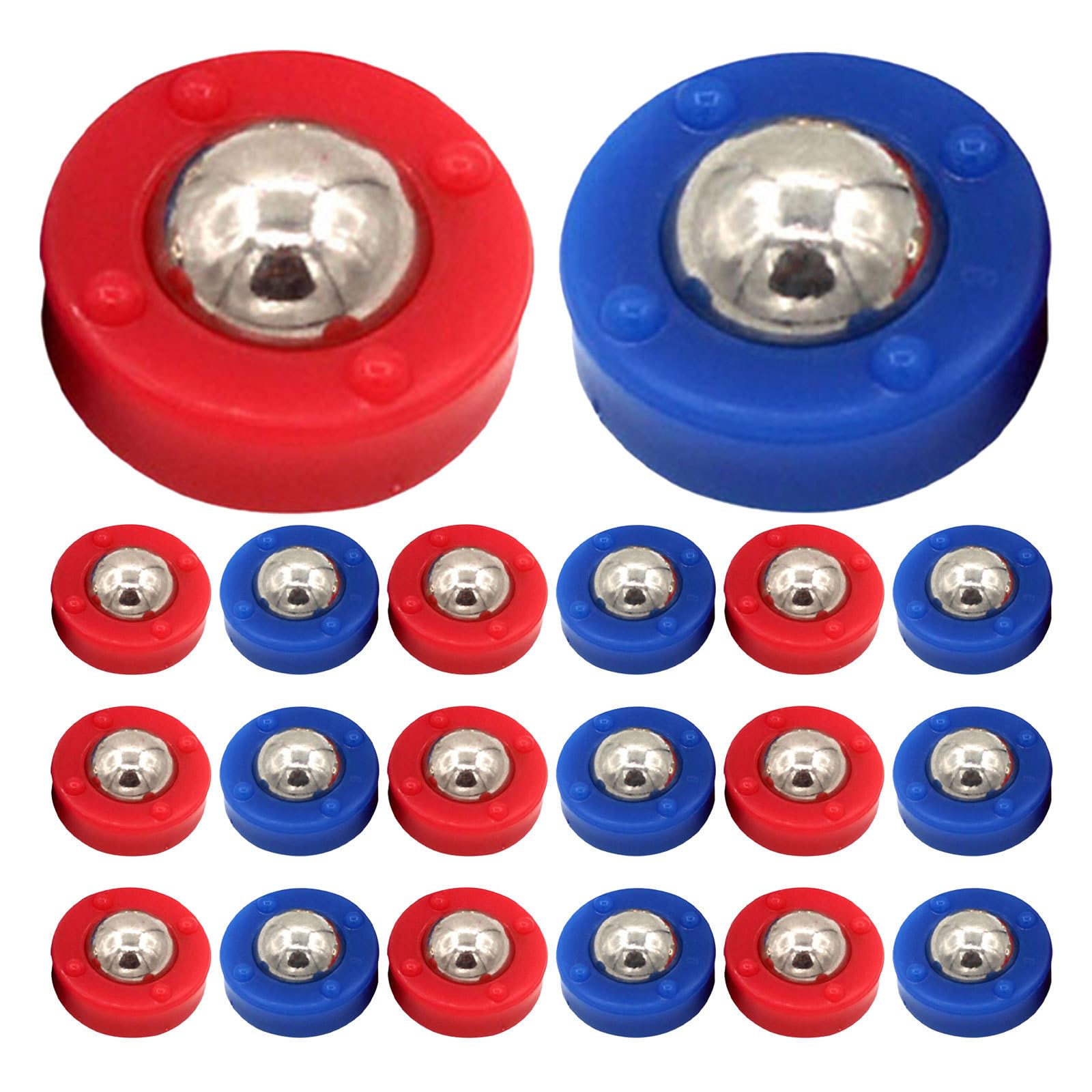 Gatuida 30 Stück Mini-Ersatzrollen für Shuffleboard, Curling-Tischspiel, rutschfeste Pucks für Reisen und Indoor-Unterhaltung