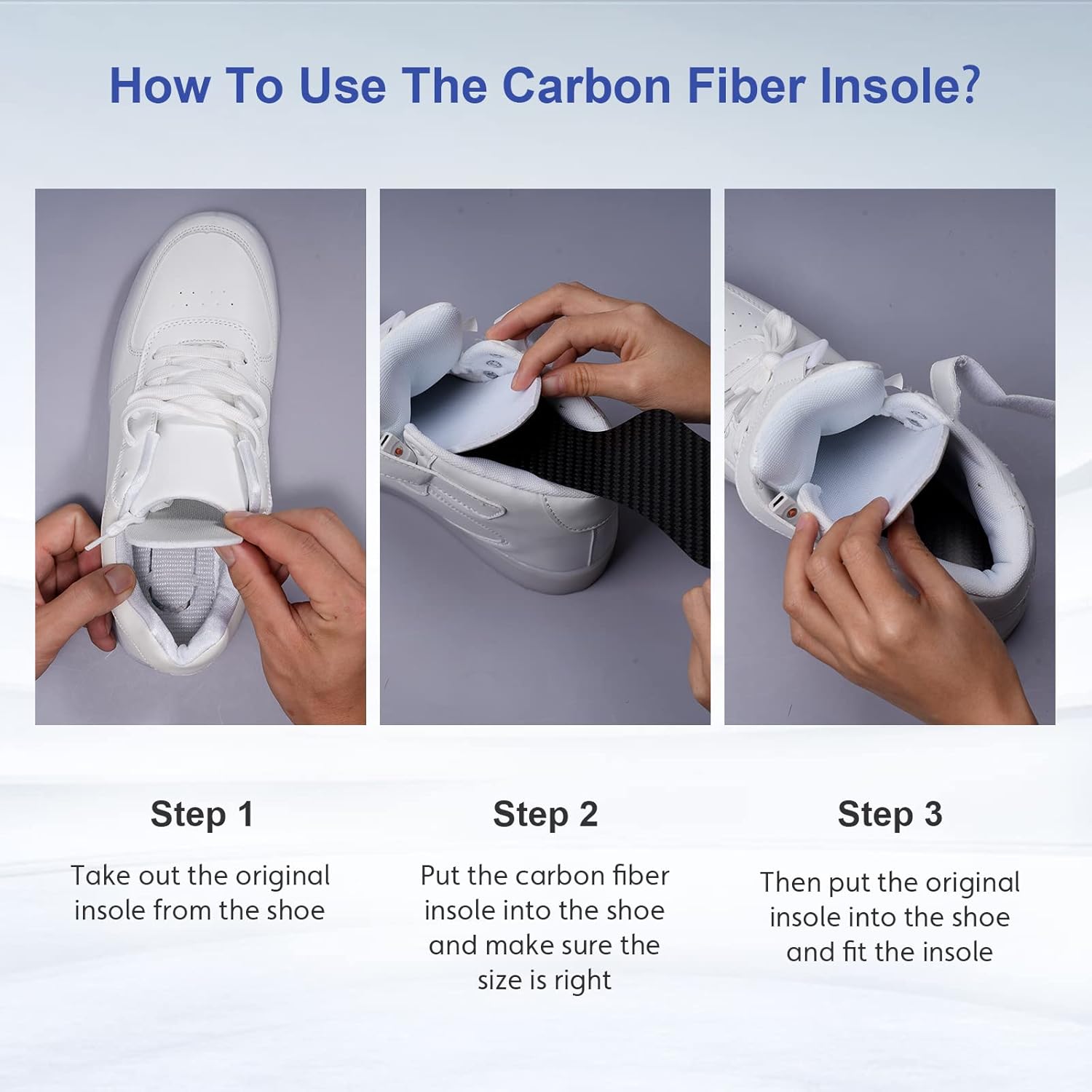 Carbon Fiber Insole Morton's Extension Orthotic, FAKILO 1 Pair Rigid Foot Support Insole Insert for Hallux Rigidus, Turf Toe, Hallux Limitus - 285 mm - Women's Size 13-13.5, Men's 12-12.5 - Image 4