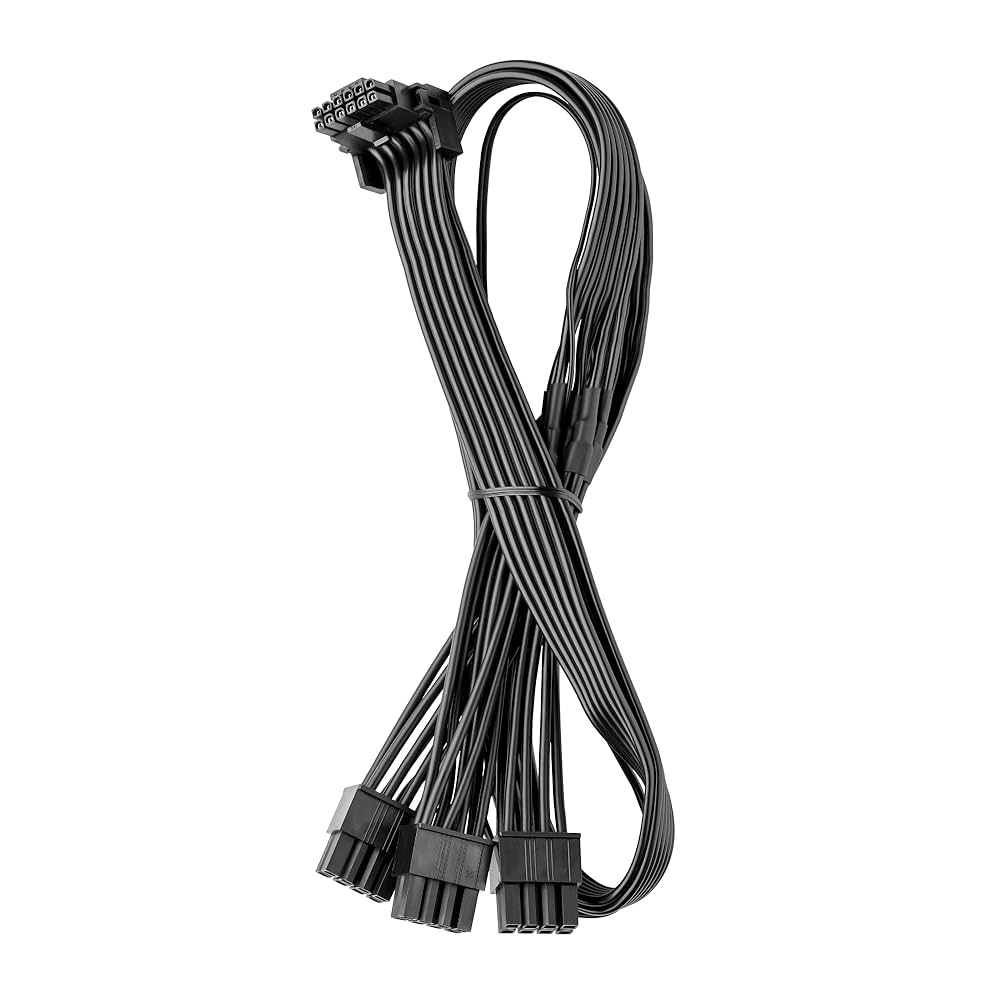 CableMod Basics RT-Series 12VHPWR ケーブル CableMod Basics RT-Series 12VHPWR 90 Degree StealthSense PCI