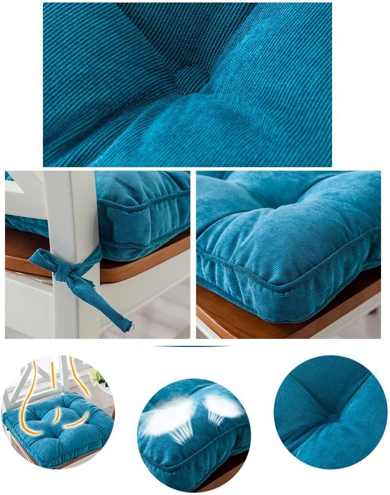 エレガントなソリッドカラーのフロアクッションスクエア座席枕コーデュロイふとん、ワインレッド