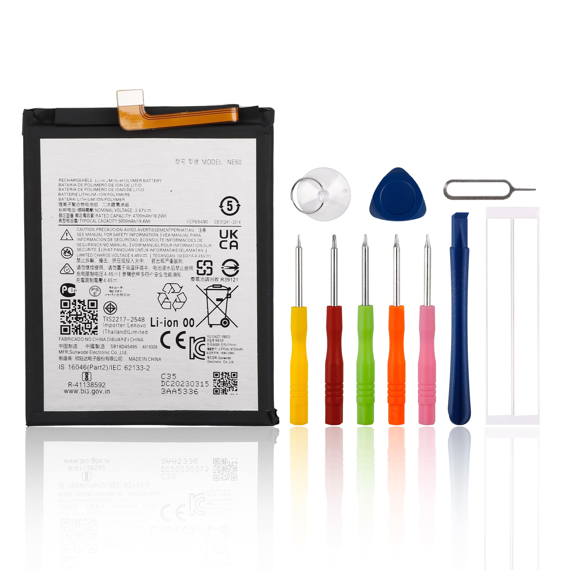 Cameron Sino - Batteria di ricambio per Nokia C31, G22 PN: Nokia CN550, 5000 mAh, 19,25 Wh Cameron Sino - Batteria di ricambio per Nokia C31, G22 PN: Nokia CN550, 5000 mAh, 19,25 Wh