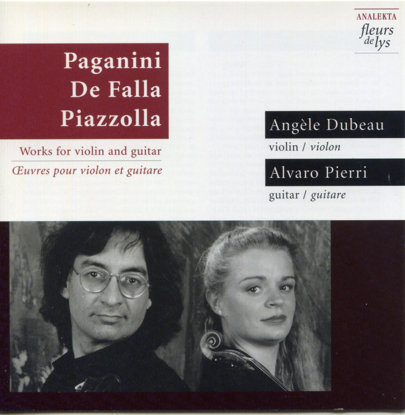DUBEAU;ANGELE/PIERRI - WKS FOR VLN/GTR [Audio CD] DUBEAU;ANGELE/PIERRI;ALVARO