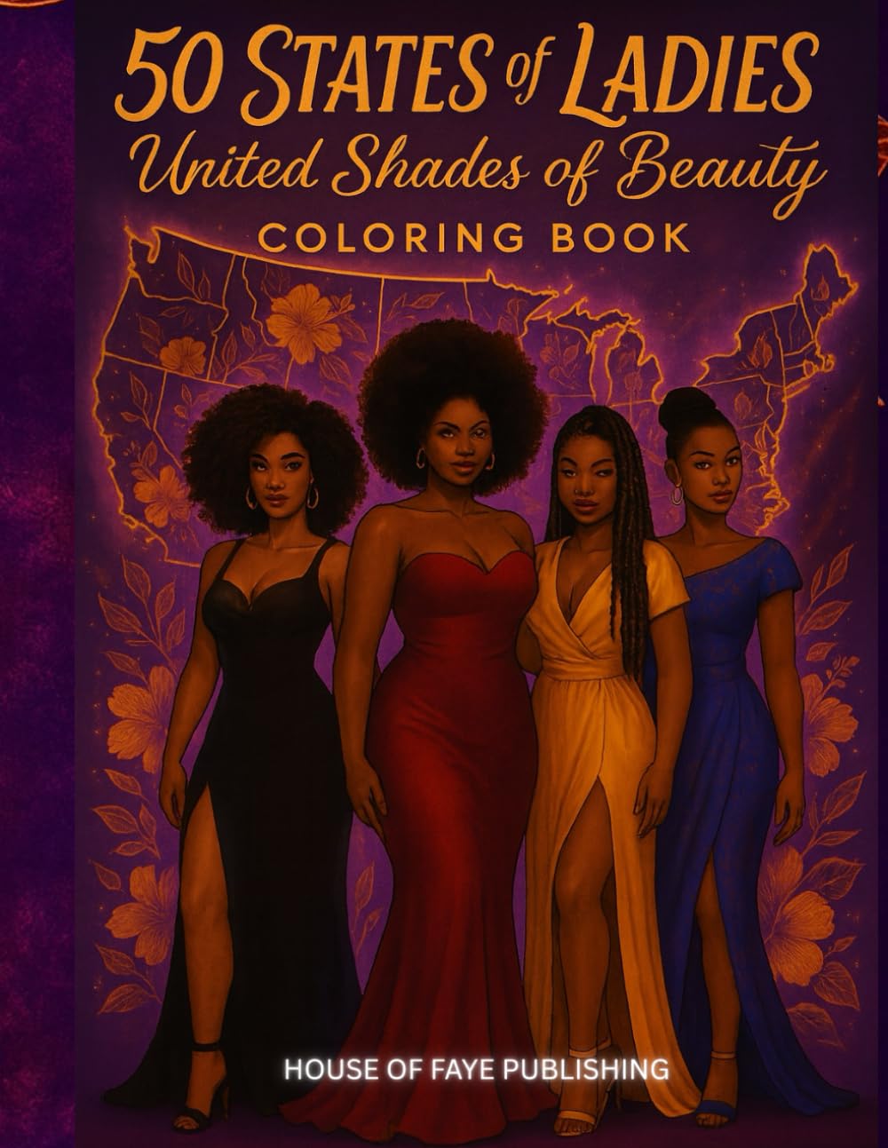 50 States of Ladies: United Shades of Beauty Coloring Book