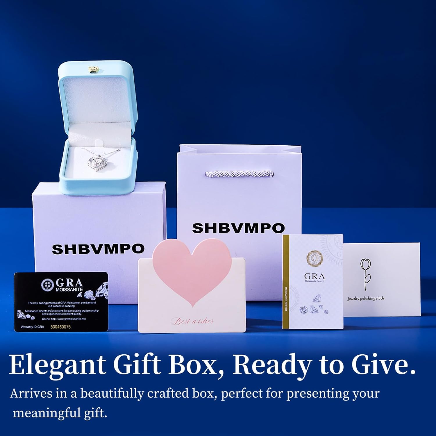 Moissanite Necklace for Women,925 Sterling Silver Necklace,Moissanite Tennis Necklace Engraved with Love,Gift for Wife Girlfriend Mom on Anniversary Valentine's Day Birthday - Image 6