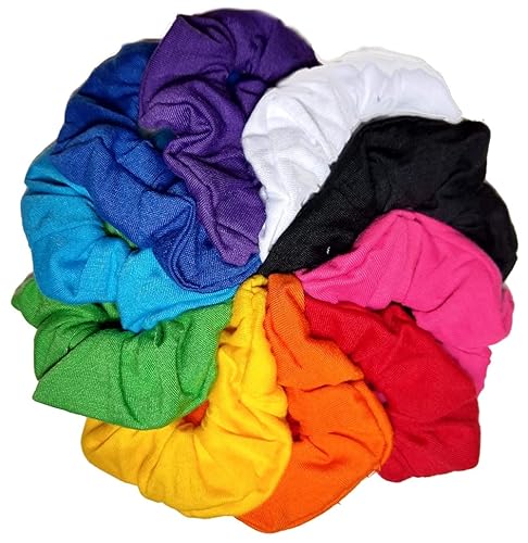 Miniatura 6 de Juego de 10 coleteros de algodón suave (colores fríos)