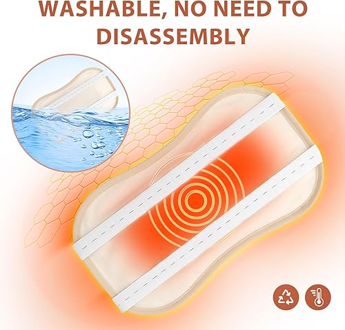 Miniatura 2 de Paquete de aceite de ricino calentado, paquete de aceite de ricino de algodón orgánico, viene con almohadilla de franela de algodón repelente al