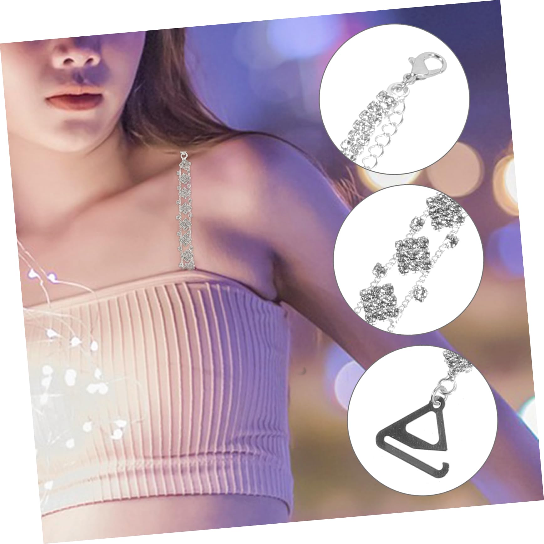 Healeved Tirantes Para Ropa Interior Tirantes Para Sujetador Tirantes Para Lencería Tirantes Invisibles Tirantes Para Vestido Con Tachuelas Tirantes Extraíbles Para Sujetador Tirantes De