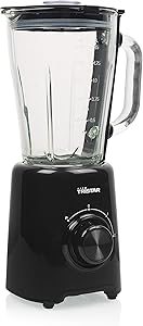 Tristar Blender BL-4477 Black 1.5 L 4 Blades 500 W Glass Bowl Pulse and Crushed Ice Functions