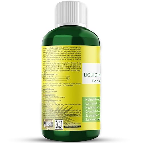 Vista 120 de Fertilizante orgánico prémium de anturio de algas marinas – Alimento líquido para plantas de algas marinas – Potenciador de suelo rico en nutrientes