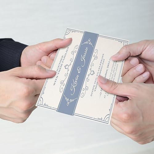 Miniatura 6 de Geosar 200 hojas de cartulina de lino, cartulina de invitación, papel de impresora pesado, 92 libras, 8.82 ozm, tarjetas de índice para portadas de