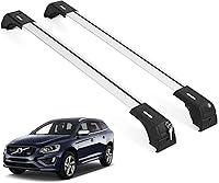 Vista 9 de ERKUL Barras transversales de techo para Volvo XC90 2016-2026 Barras transversales de aluminio con bloqueo antirrobo para techo Compatible