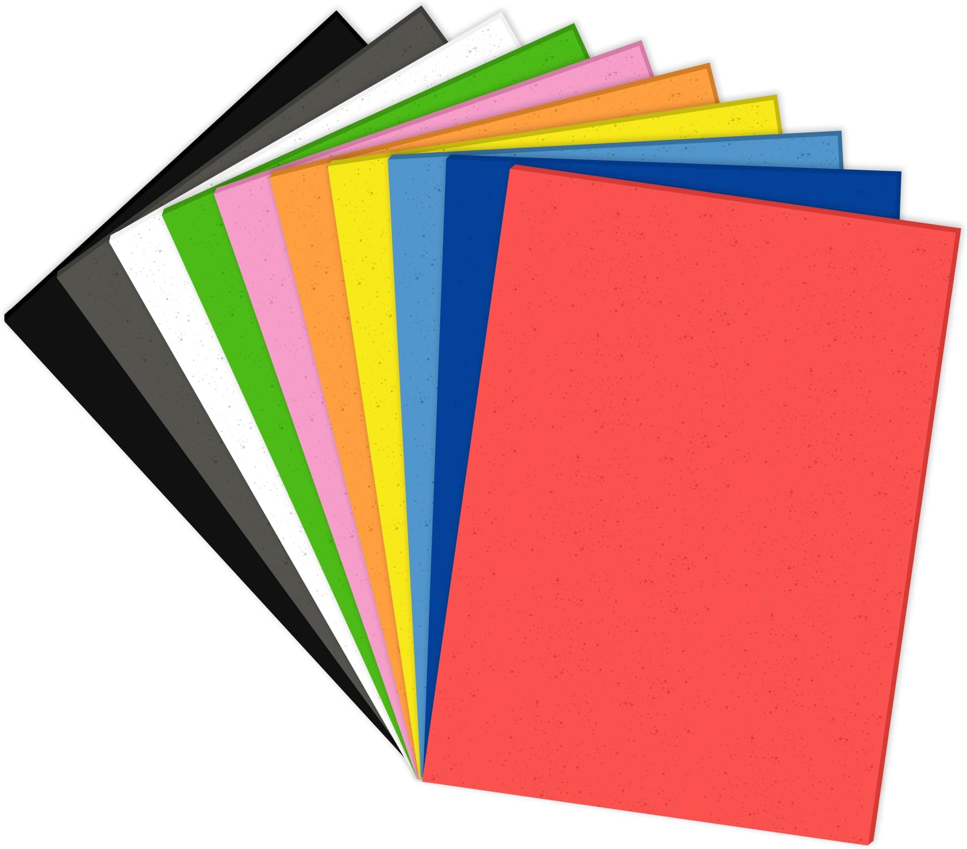 - Lakeer A3 EVA Foam Sheet (42cm X 29.7cm) Pack of 10, for Scrapbooking, Craft Projects, Decorations, 2 mm, Multicolour, Ethylene Vinyl Acetate (EVA), watercolor